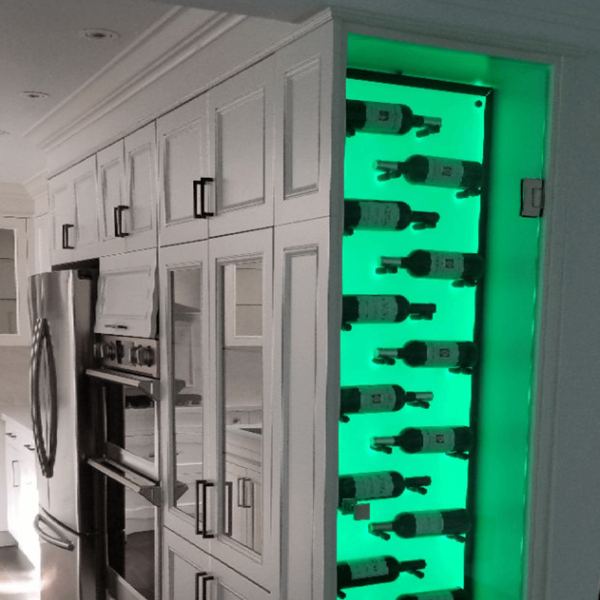 Color Changing LED wine Rack