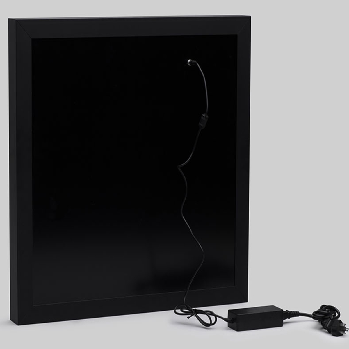 THE BACK OF A LED FABRIC LIGHT BOX