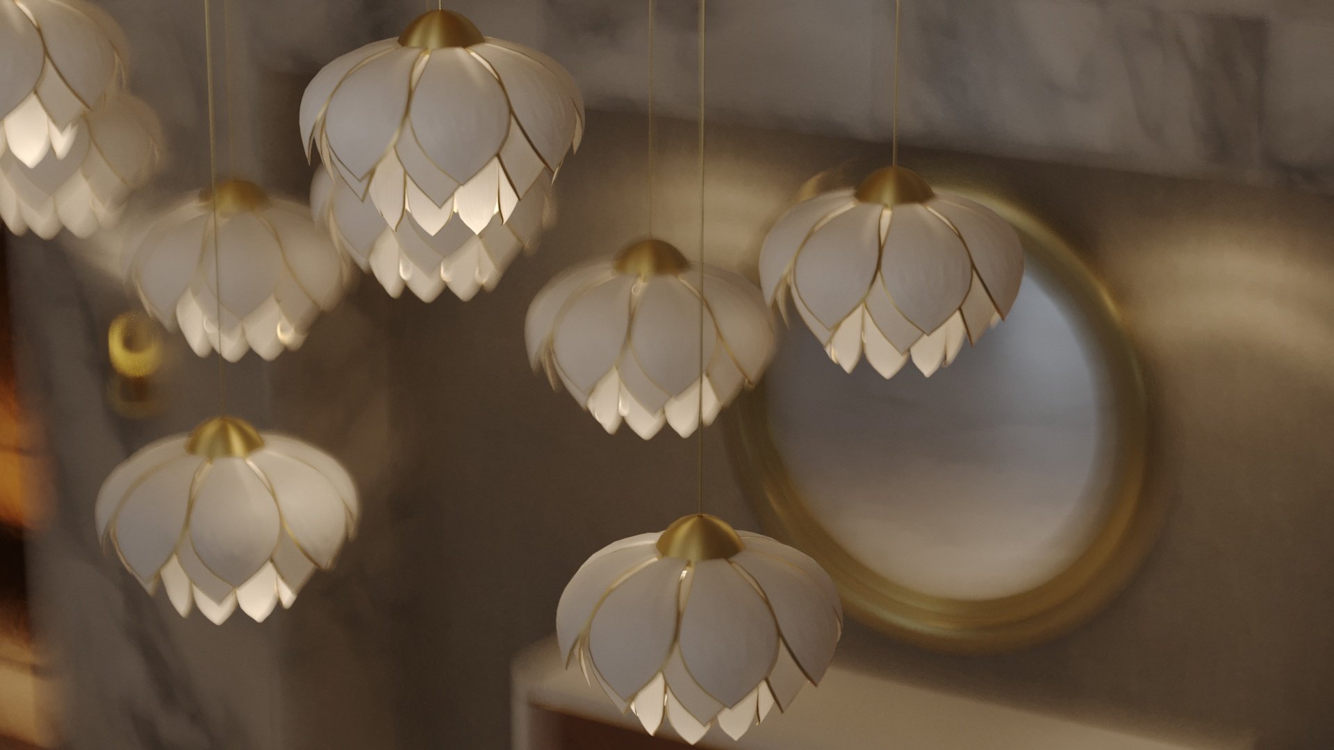 Lotus Pendant Kinetic - Image 8